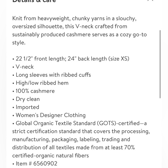 Arch4 cashmere sweater XS - Picture 4 of 9